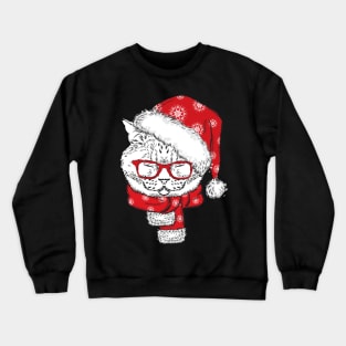 Christmas cat Crewneck Sweatshirt